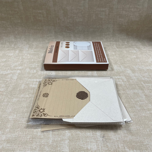 Molvix envelope set boasts exquisite design with floral-accented paper and a wax seal, made from quality materials for a smooth write, perfectly sized for any use, and complete with all essentials for elegant, personalized correspondence.