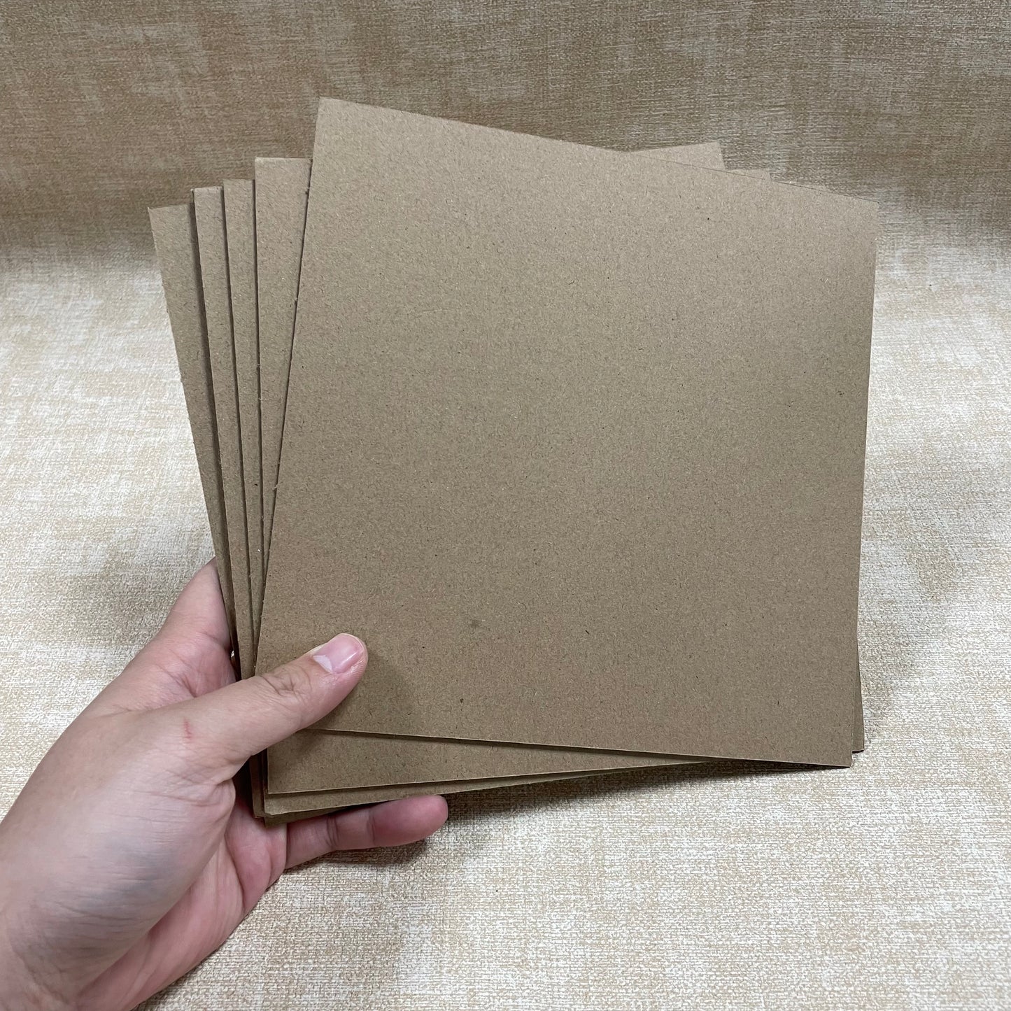 Molvix brown cardboard sheets, with durable thick material, perfect 8x8 inch size, and 6-sheet pack, offer great versatility and value for all craft projects.