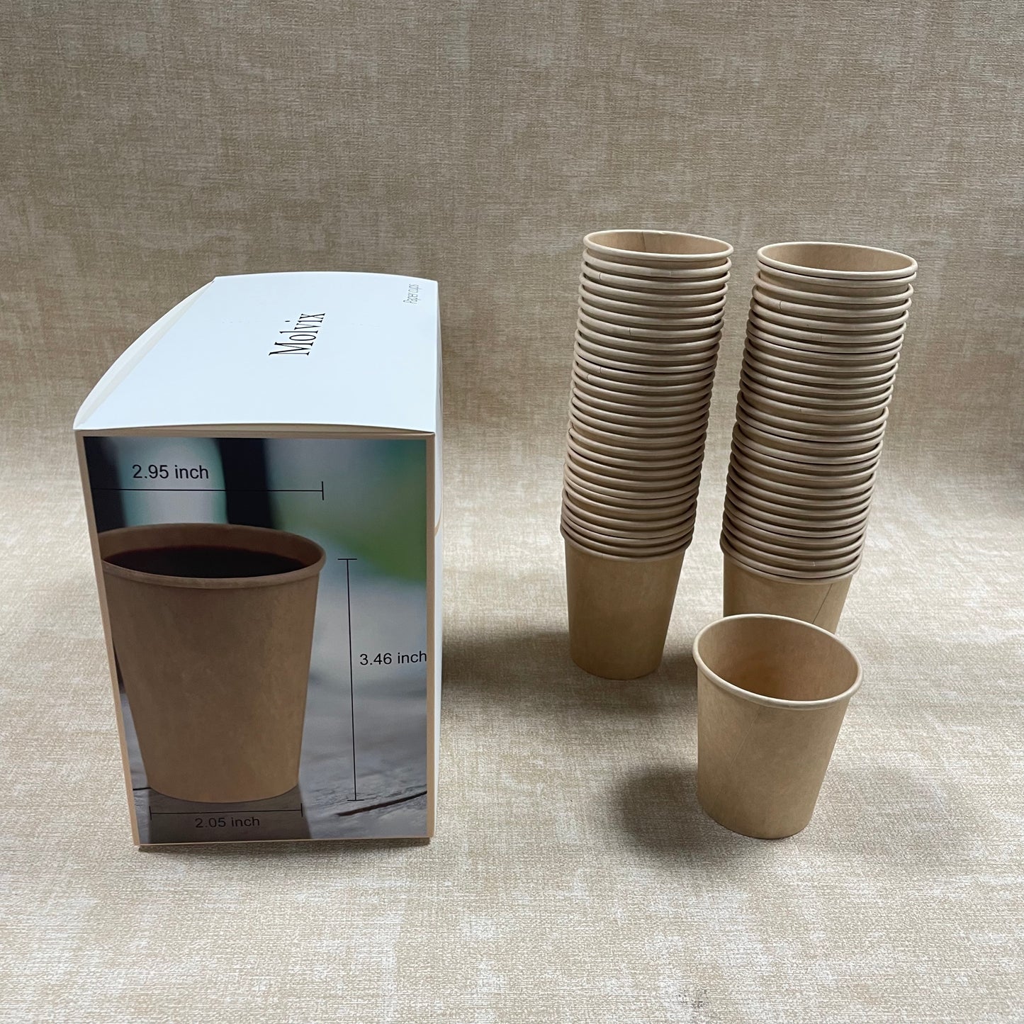 Molvix paper cups are eco-friendly, disposable cups made from sturdy materials, perfect for both hot and cold beverages on any occasion.