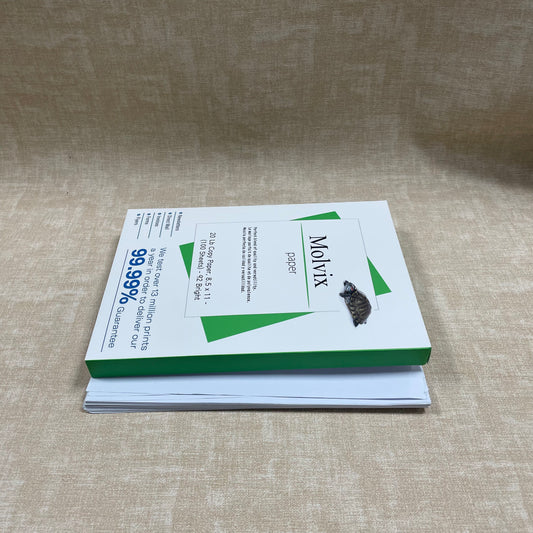 Molvix paper is a high-quality, reliable printing solution that offers exceptional brightness, a strong quality guarantee, and proven performance for a wide range of printing needs.