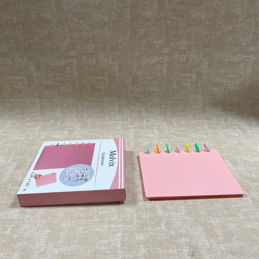 Molvix scrapbook in charming pink features a convenient ring design and high-quality pages, perfect for storing and showcasing your cherished memories in a compact and versatile way.