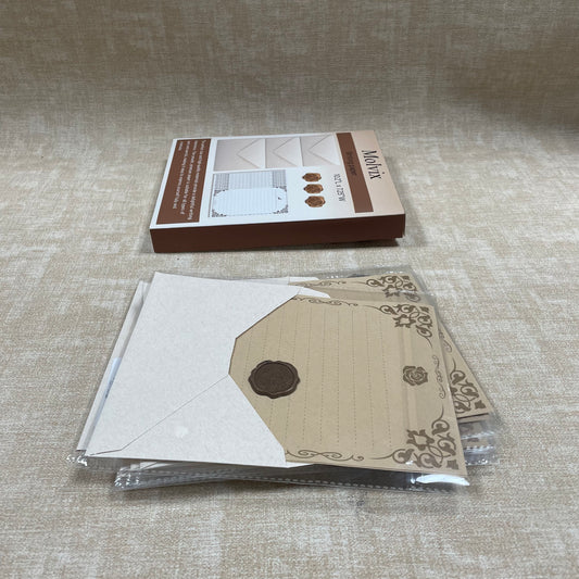 Molvix envelope set boasts exquisite design with floral-accented paper and a wax seal, made from quality materials for a smooth write, perfectly sized for any use, and complete with all essentials for elegant, personalized correspondence.