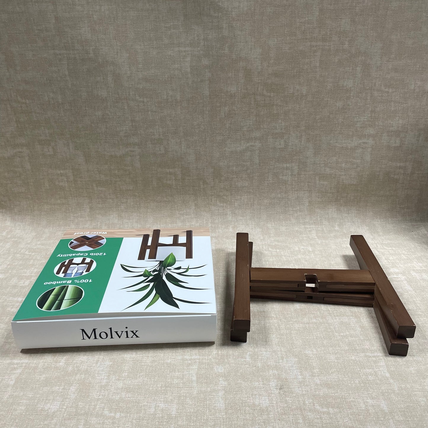 Molvix Elevate your indoor greenery game with the Wooden Flower and Plant Holder, a perfect blend of functionality and understated elegance for plant enthusiasts and interior design lovers alike.