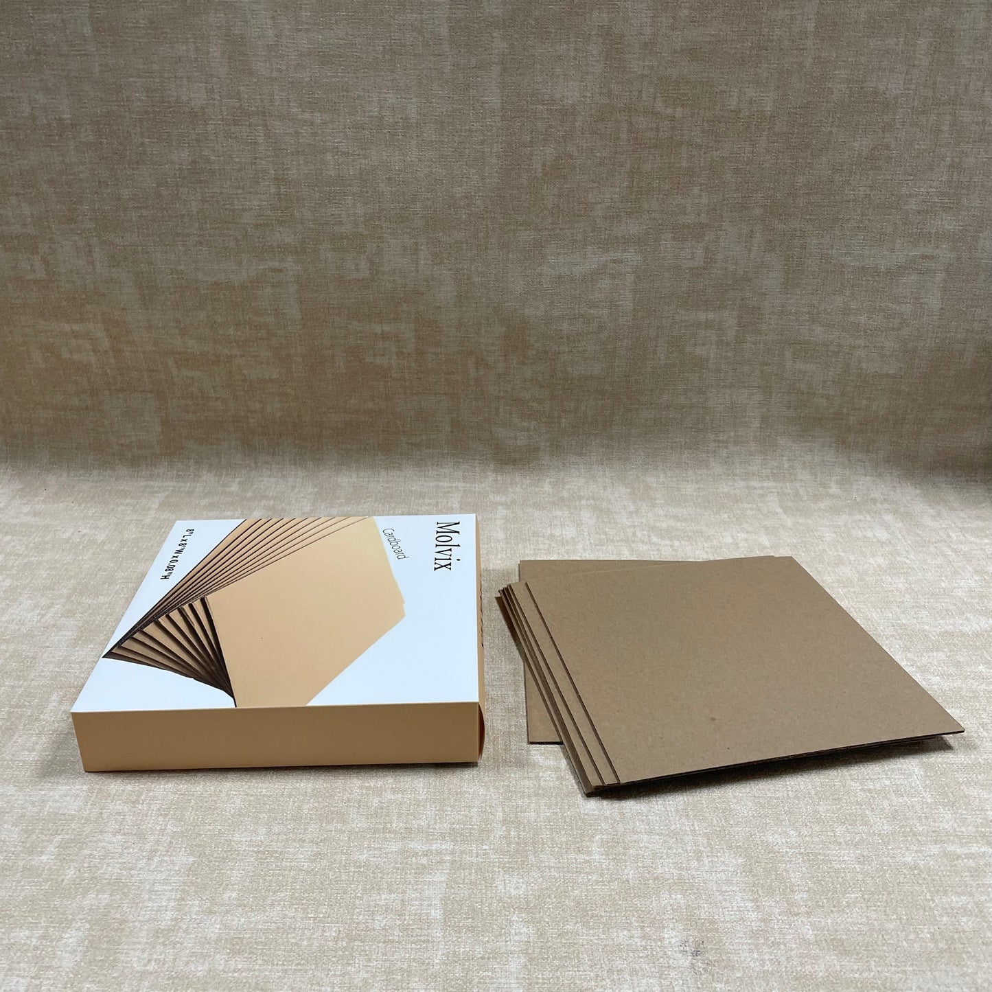 Molvix brown cardboard sheets, with durable thick material, perfect 8x8 inch size, and 6-sheet pack, offer great versatility and value for all craft projects.