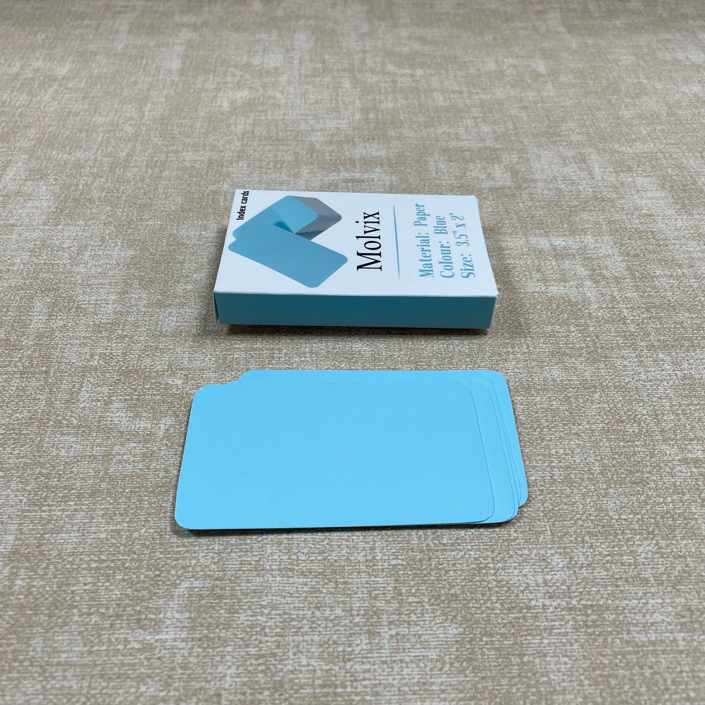 Molvix index cards, crafted from premium durable paper in a classic blue hue, offer a versatile and compact solution for all your note-taking, studying, and organizing needs.
