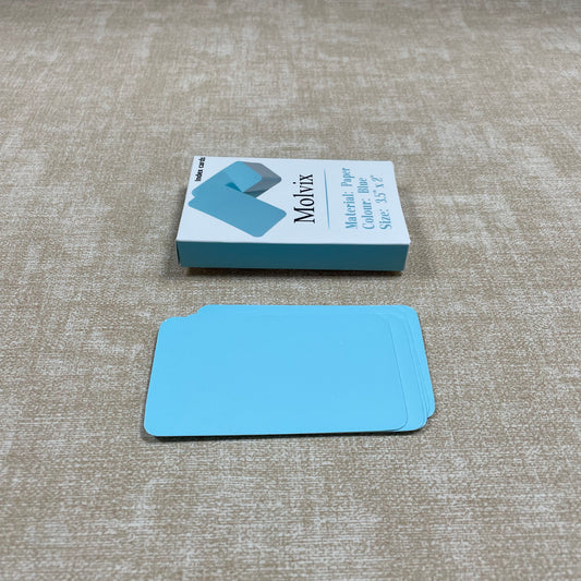 Molvix index cards, crafted from premium durable paper in a classic blue hue, offer a versatile and compact solution for all your note-taking, studying, and organizing needs.