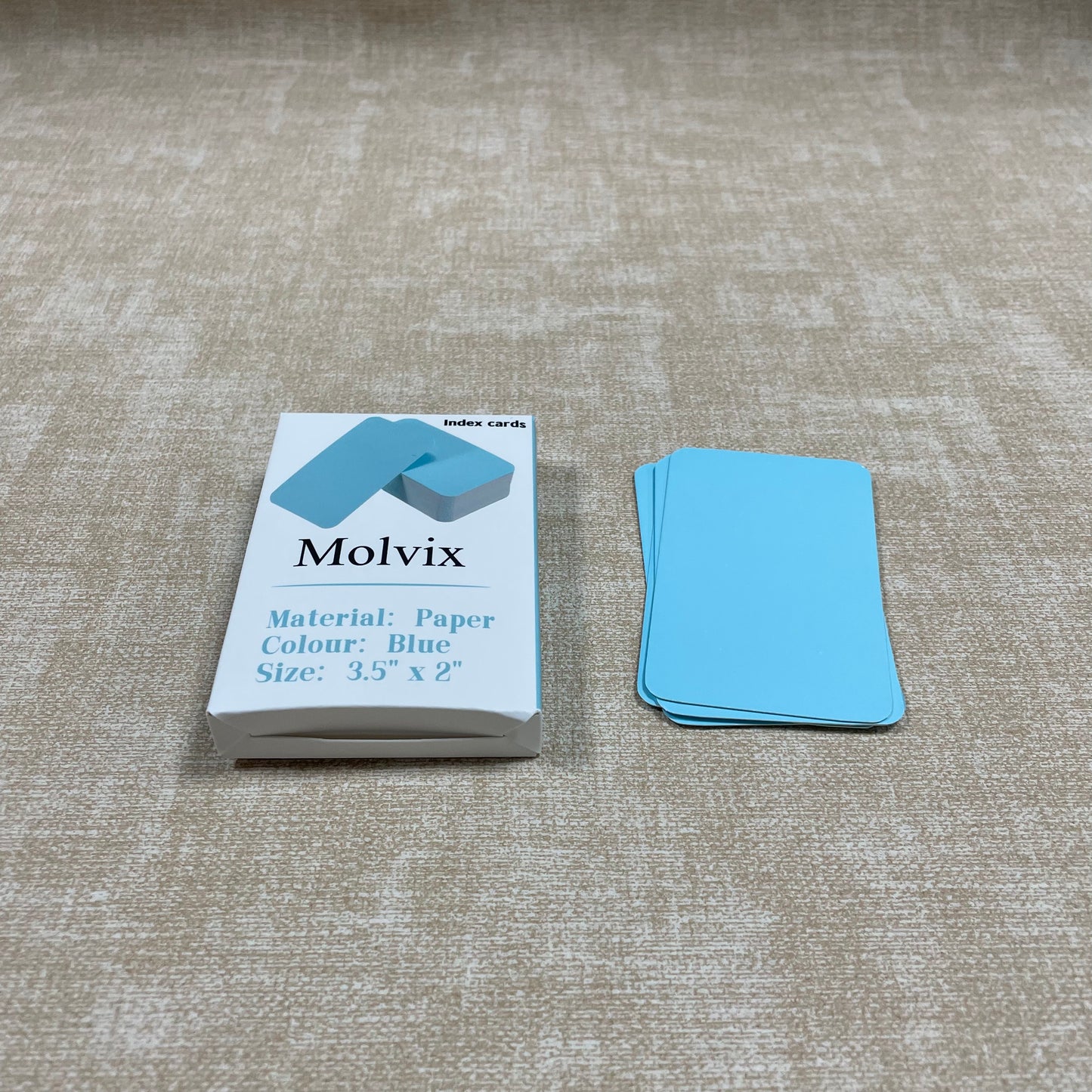 Molvix index cards, crafted from premium durable paper in a classic blue hue, offer a versatile and compact solution for all your note-taking, studying, and organizing needs.