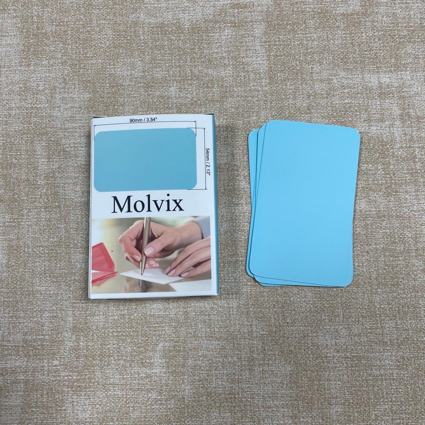 Molvix index cards, crafted from premium durable paper in a classic blue hue, offer a versatile and compact solution for all your note-taking, studying, and organizing needs.