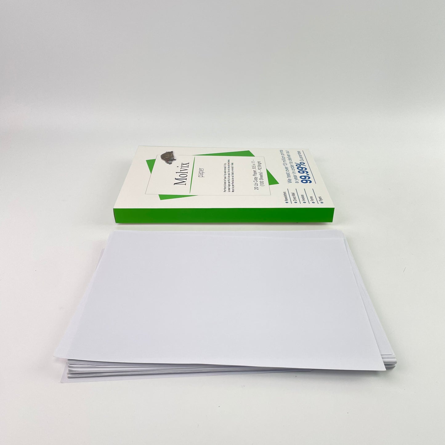 Molvix paper is a high-quality, reliable printing solution that offers exceptional brightness, a strong quality guarantee, and proven performance for a wide range of printing needs.